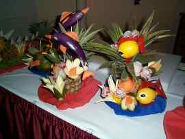 Dekoration zum Abendbuffet