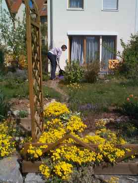 Podest fertig vorbereitet