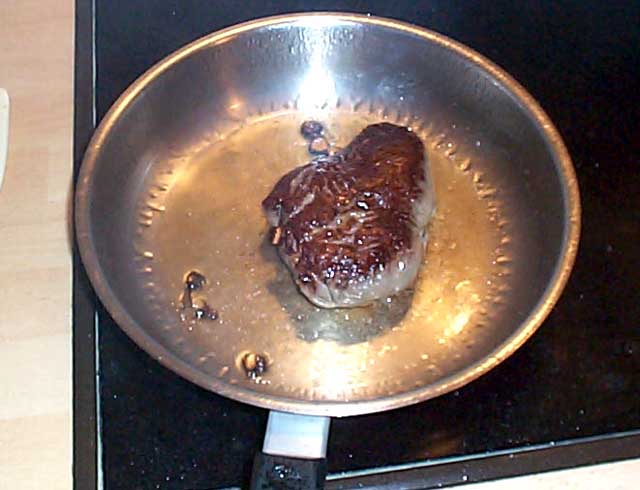 Steak anbraten